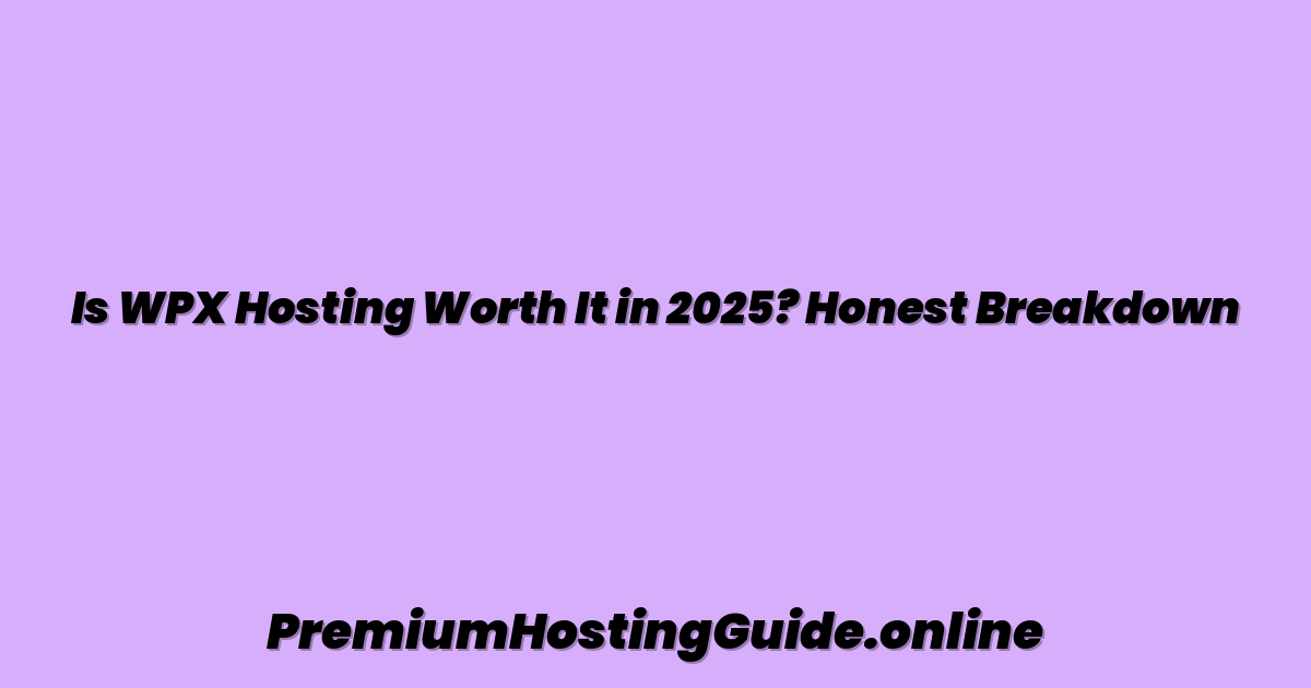 Is WPX Hosting Worth It in 2025? Honest Breakdown